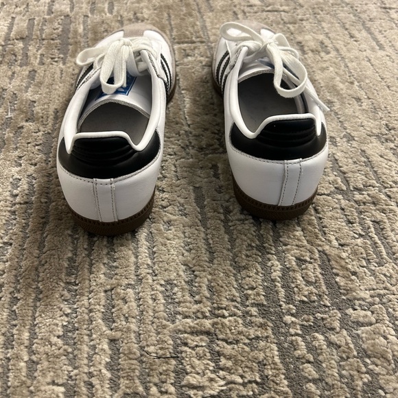 Adidas Samba White and Black Trainers - Picture 3 of 5